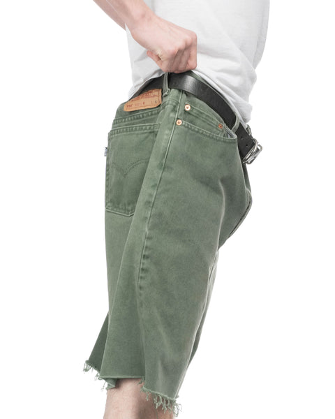 90's Baggy Green Levi's Shorts - 34" x 9"
