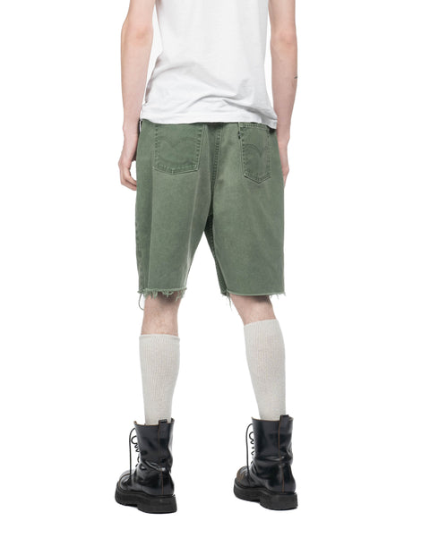 90's Baggy Green Levi's Shorts - 34" x 9"