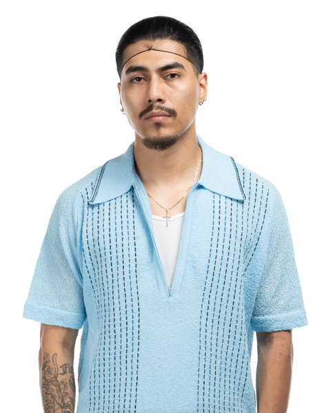 1970s Quarter-Zip Knit Polo