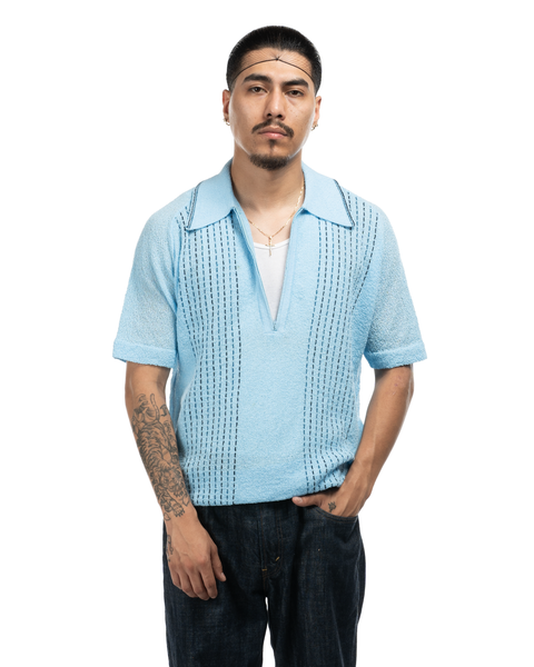 1970s Quarter-Zip Knit Polo