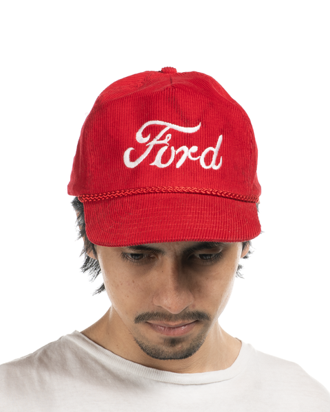 1980s Ford Corduroy Trucker Hat