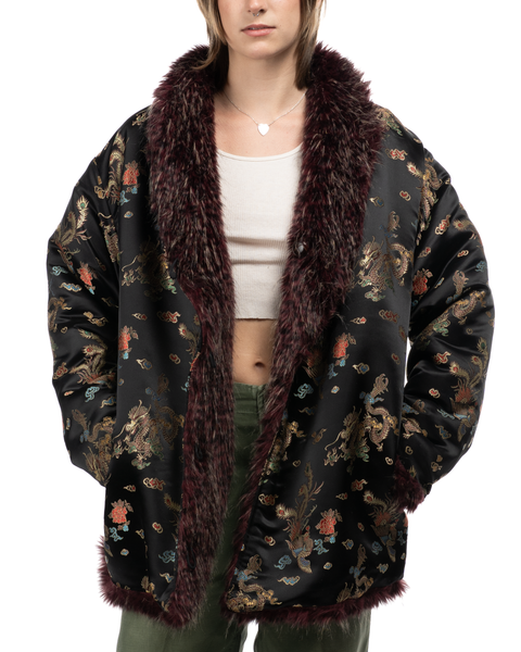 1970s Reversible Faux Fur Coat