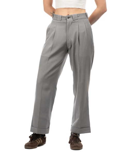 1940s Pleated Gabardine Trousers