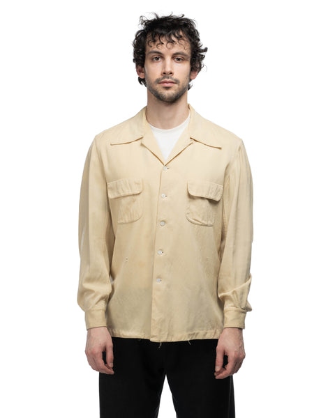 50's Wool Loop Collar Shirt - XL