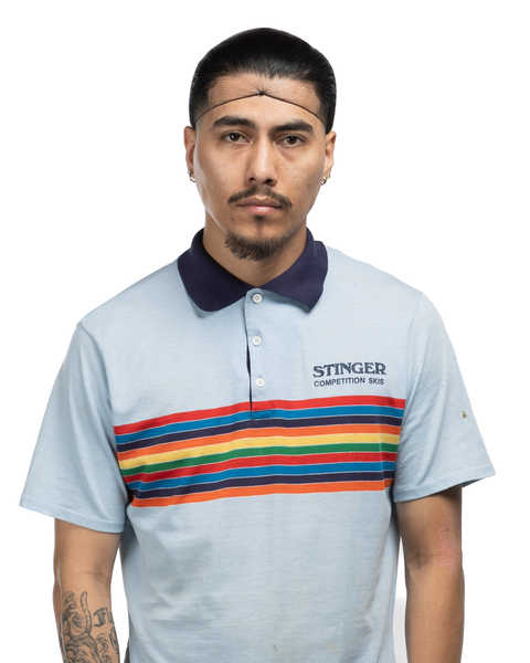 70's Rainbow Polo - Medium