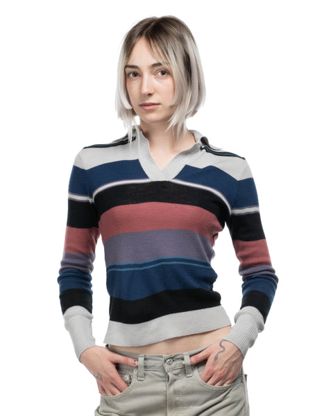 1970s Striped Knit Top