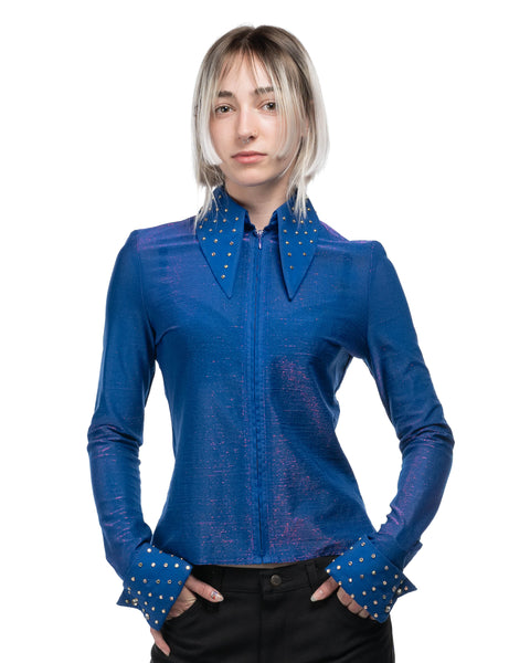 1980s Bedazzled Horse-Show Shirt