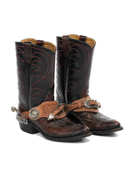 80s Cowboy Boots w/ Spurs - 8.5 M's / 10 W's