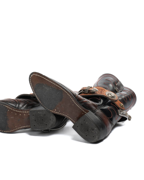 80s Cowboy Boots w/ Spurs - 8.5 M's / 10 W's