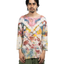 1960s Tie Dye Thermal Henley