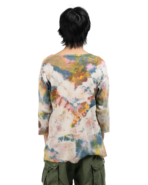 1960s Tie Dye Thermal Henley