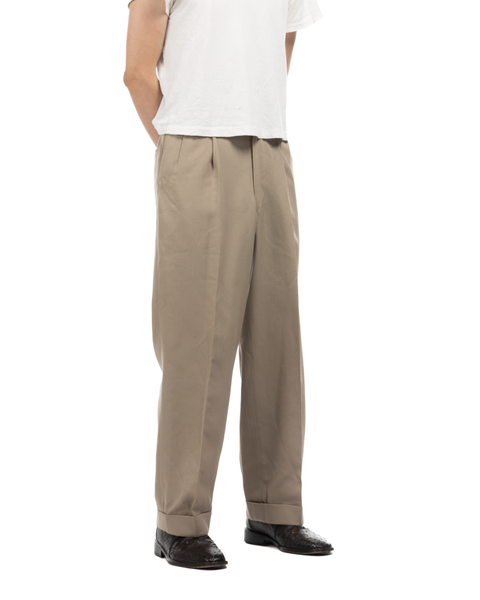 1940s Gabardine Pleated Trousers