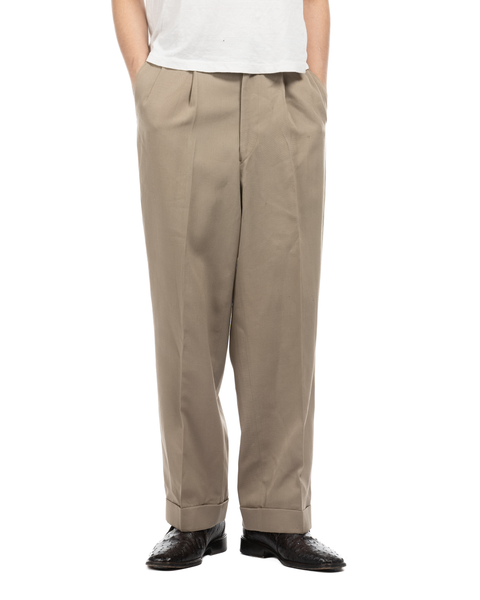 1940s Gabardine Pleated Trousers