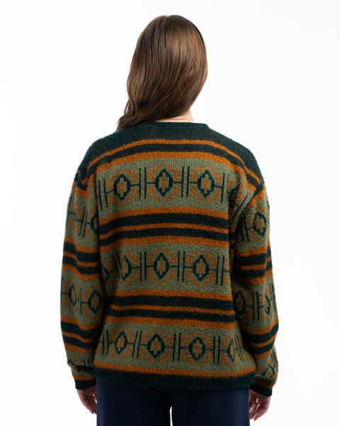 60’s Patterned Acrylic Cardigan - Large