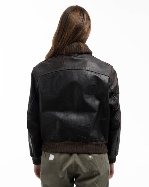50’s Horsehide Leather Bomber Jacket - Large