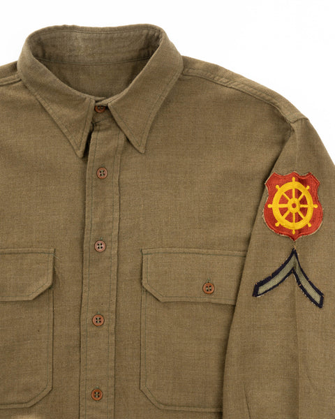 WW2 Wool Army Button-Up - XL
