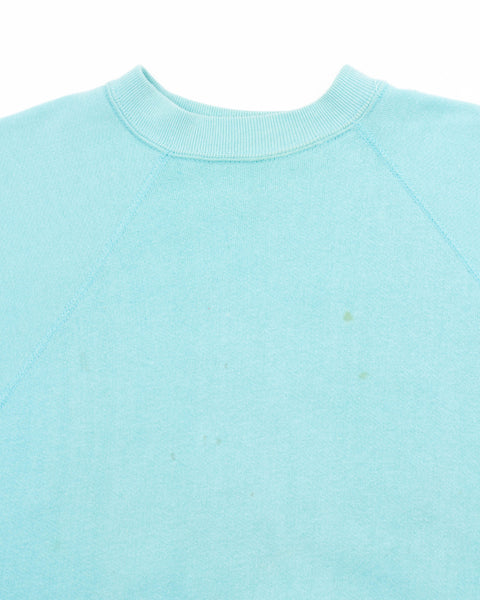 60’s Teal Short Sleeve Sweatshirt - Medium
