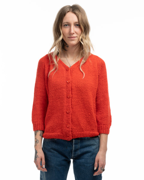 70’s Cropped Knit Cardigan - XXS