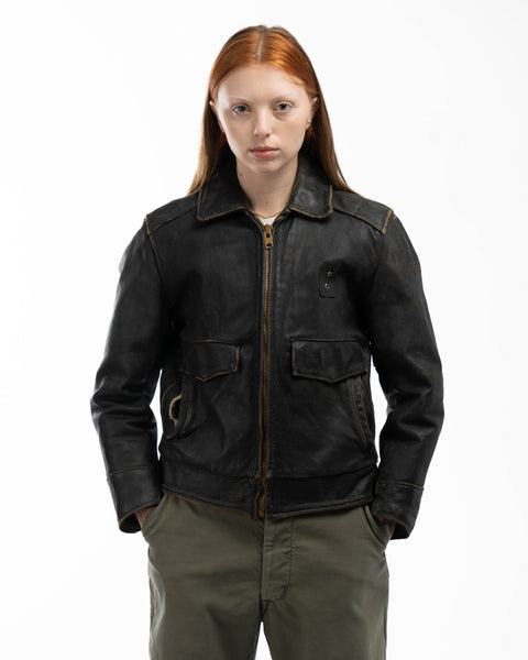 70’s Taylor Leatherwear Officer Jacket - Medium