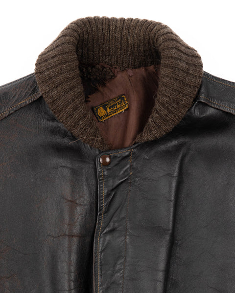 50’s Horsehide Leather Bomber Jacket - Large