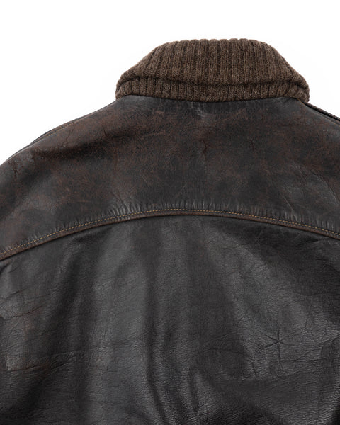 50’s Horsehide Leather Bomber Jacket - Large