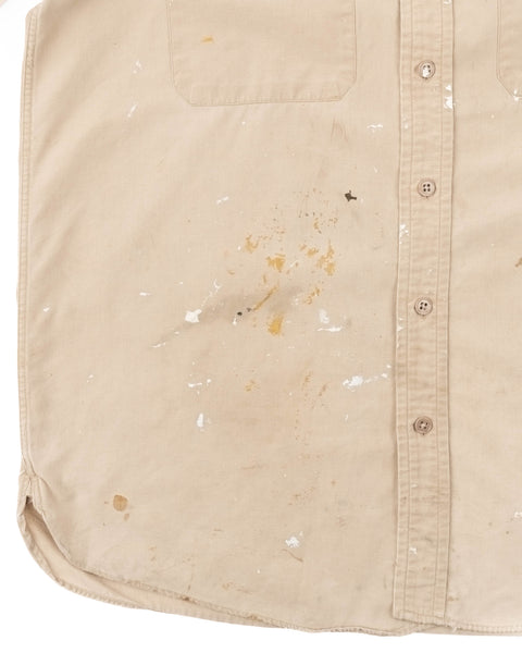 50’s Thrashed Conqueror Poplin Work Shirt - Large