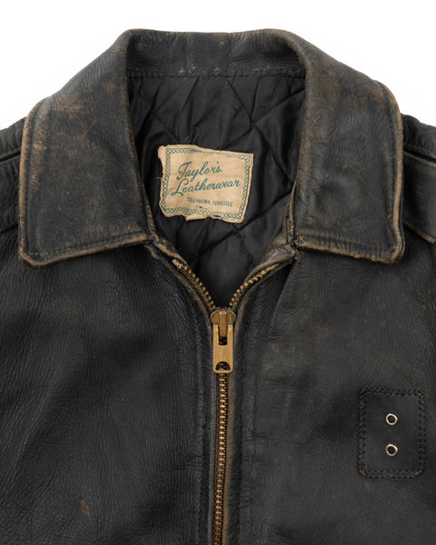 70’s Taylor Leatherwear Officer Jacket - Medium