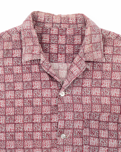 Faded Checkered Loop Collar - Large