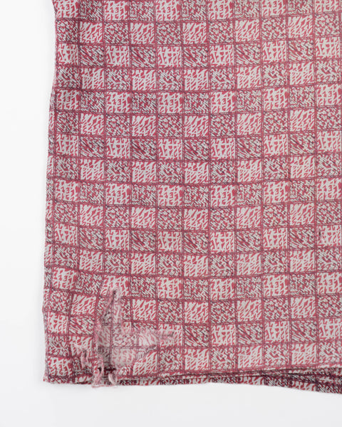 Faded Checkered Loop Collar - Large