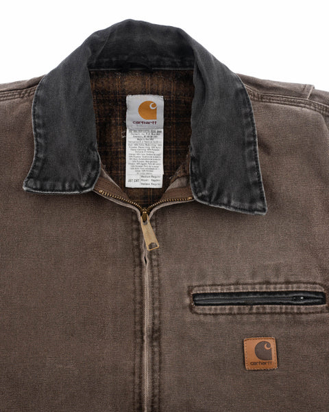 90’s Carhartt Detroit Flannel Lined Jacket - Medium