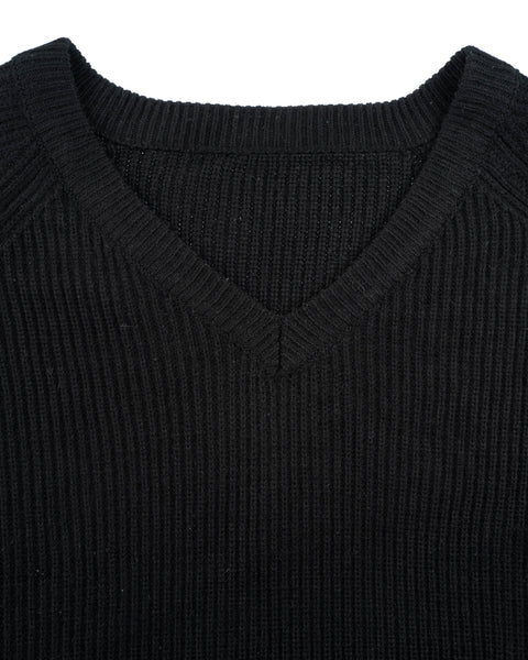 80’s Boxy V-Neck Sweater - XL