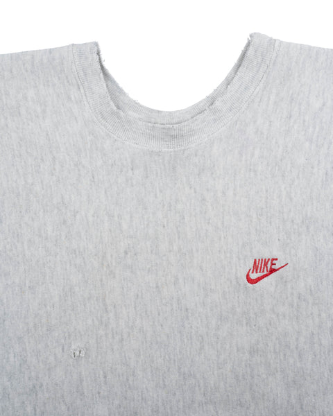90’s Thrashed Nike Weave Crewneck - Large