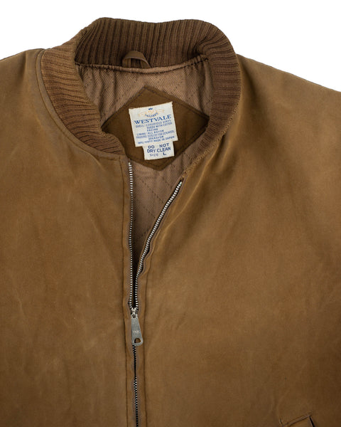 70’s Japanese Faux Suede Jacket - Large