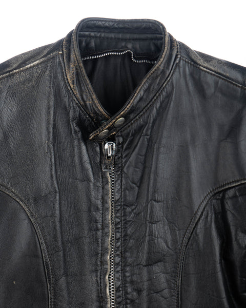 60’s Brooks Leather Moto Jacket - Medium