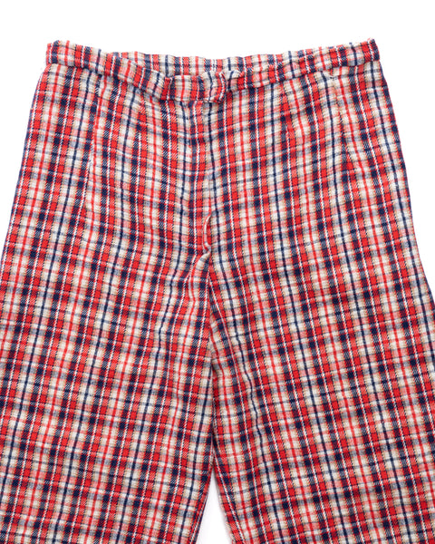 70’s Plaid Trousers - 32” x 30”