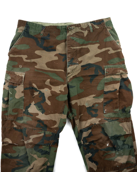 80’s Woodland Camo Pants - 36” x 32.5”