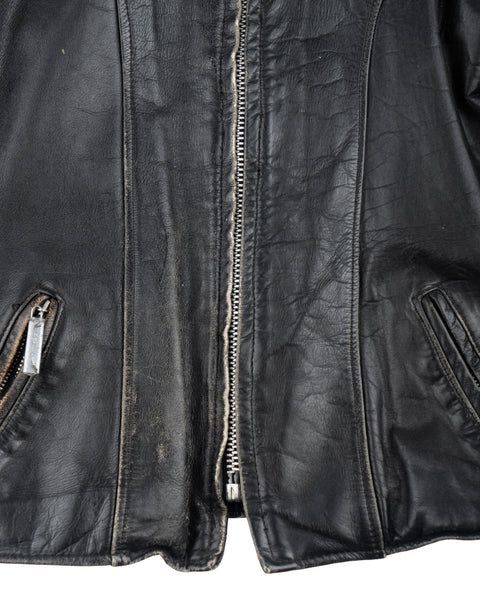 60’s Brooks Leather Moto Jacket - Medium