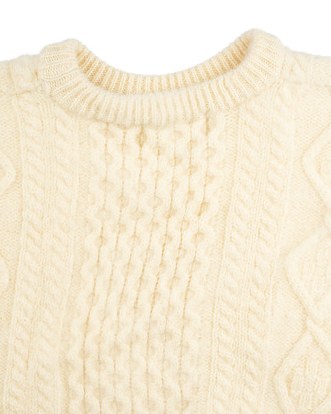 80’s Irish Cable Knit Sweater - Small