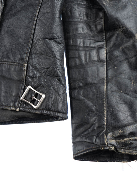60’s Brooks Leather Moto Jacket - Medium