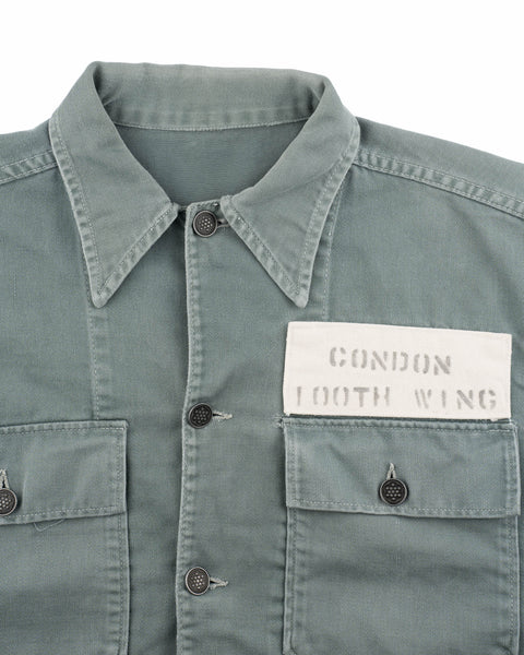 50's Sage Green USAF 13 Star Shirt - Medium