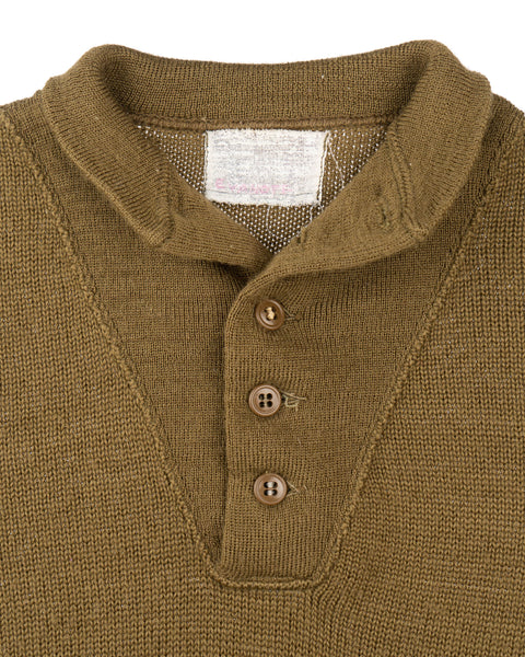 WW2 High Neck Wool Sweater - Small