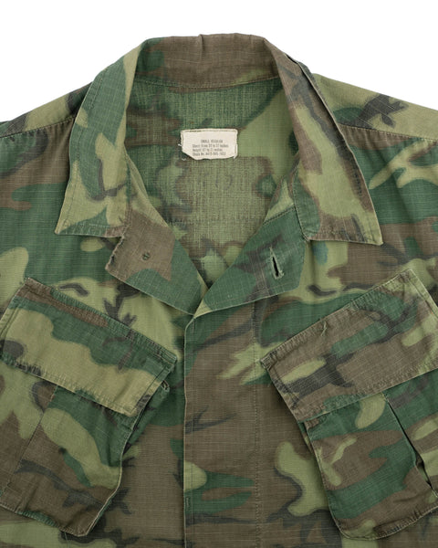 60's Camo Poplin Jungle Jacket - Small