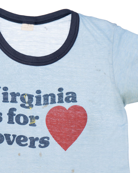 70’s Paper Thin Virginia Ringer Tee - Small