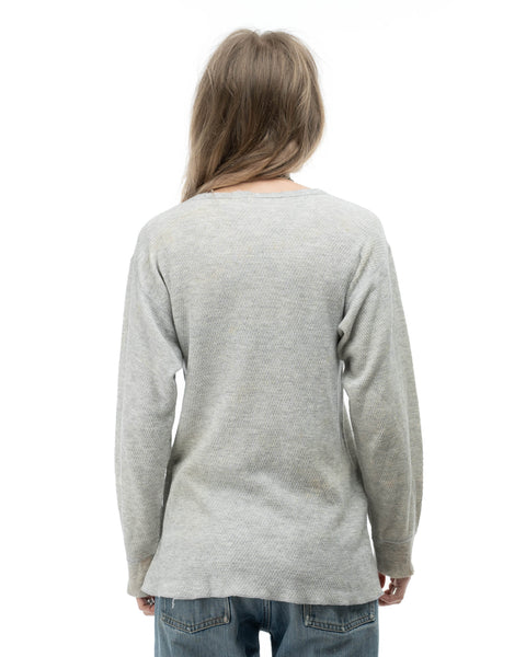 80’s Thrashed Heather Grey Thermal - Medium