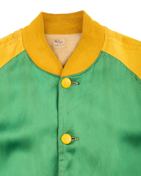 40’s Satin Bomber Jacket - Large