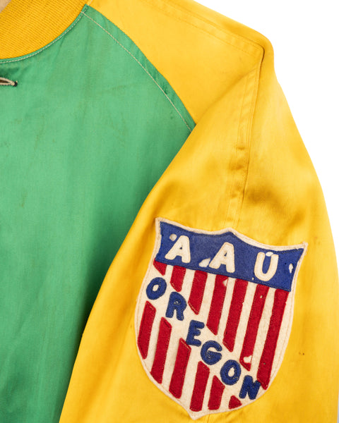 40’s Satin Bomber Jacket - Large