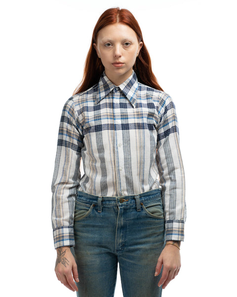 70’s Faded Plaid Button-Up - Small