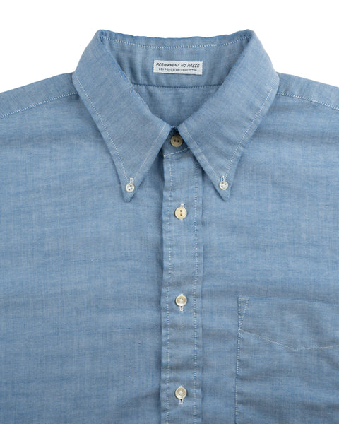 70’s Oxford Chambray Button-Down - Large