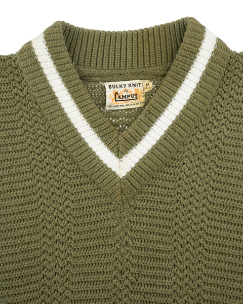 60’s Chunky Campus Sweater - Medium