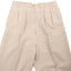 70’s Slubby Cotton Pleated Trousers - 24” x 29”